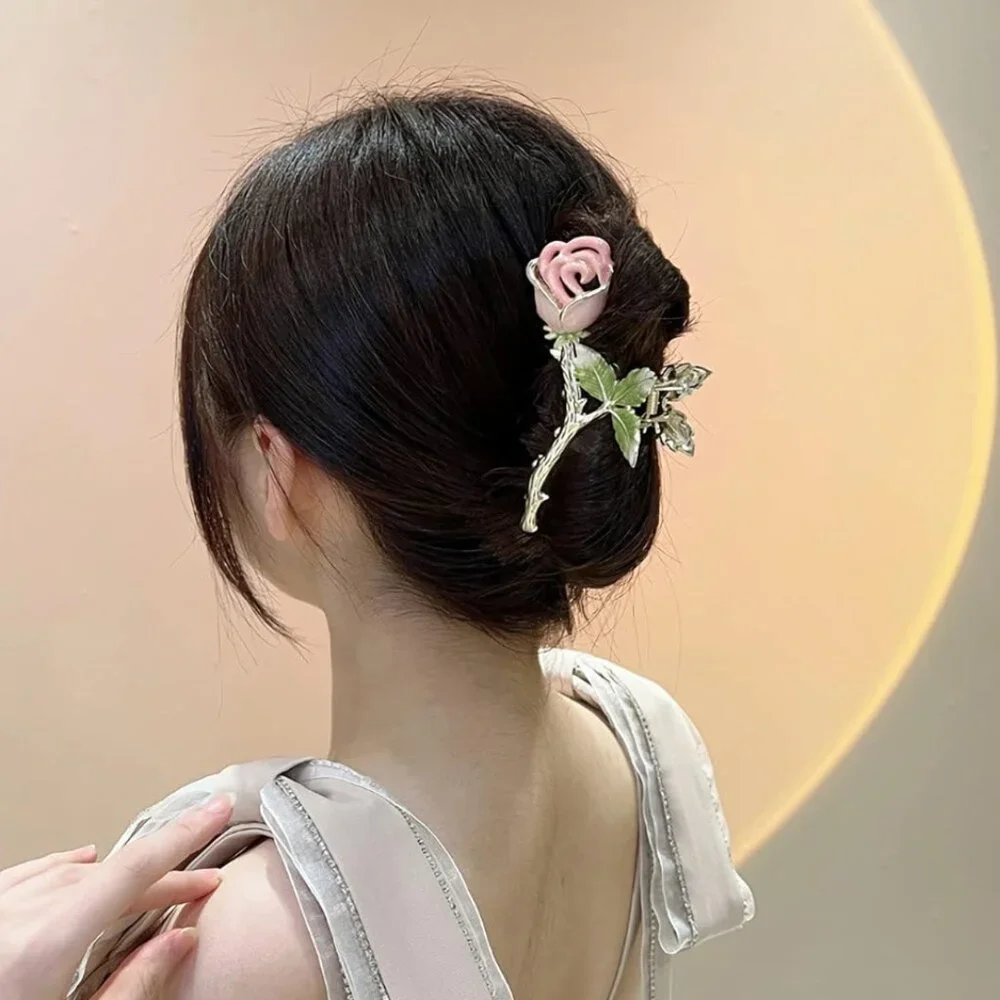 Rose Luxe Large Hair Clip Claw